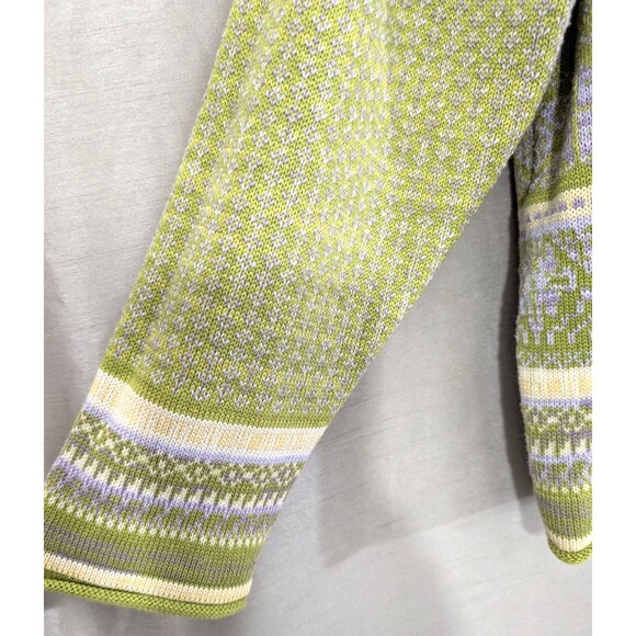 Norton Mcnaughton Women XL Scandanavian Print Ski Sweater Cotton Blend Bohemian - Picture 11 of 15